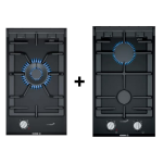 (BUNDLE) BOSCH PRA3A6B70(LPG) Domino Gashob (30cm) + BOSCH PRB3A6B70(LPG) Domino Gashob(30cm)